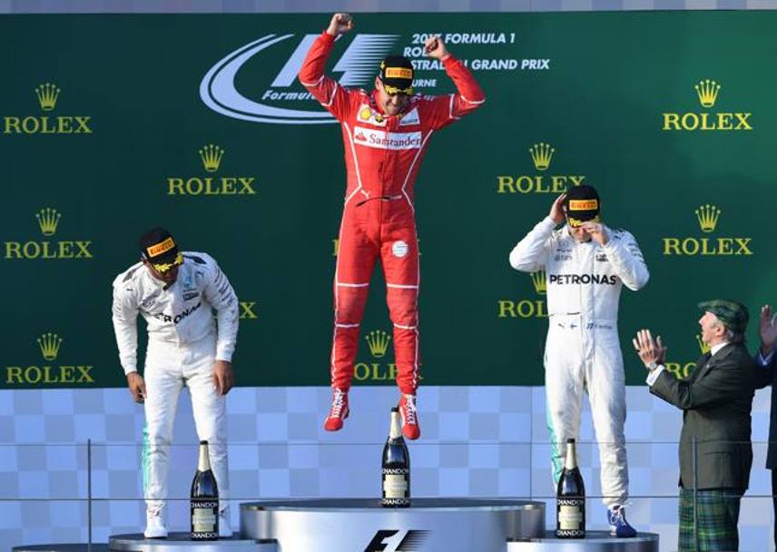 Gioia incontenibile per Vettel in Australia: successo numero 43 in carriera, il quarto con la Ferrari. Afp